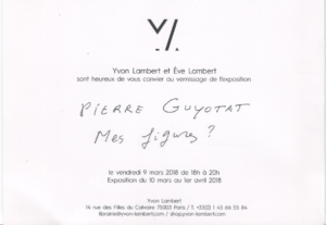Pierre Guyotat - Mes figures ?